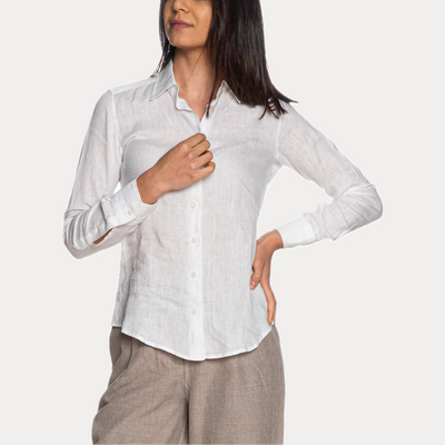 BASTONCINO - CAMICIA DONNA IN LINO
