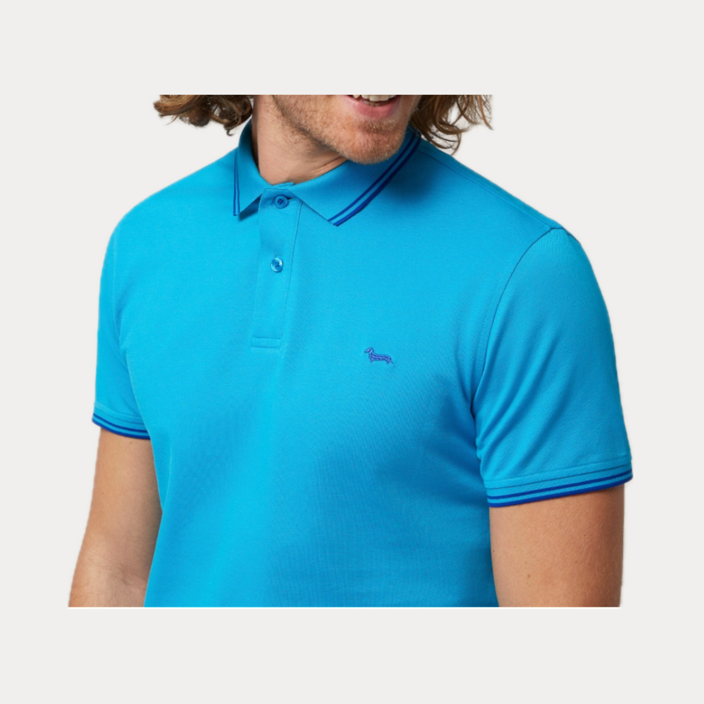 HARMONT & BLAINE - POLO CON CONTRASTI COLORATI