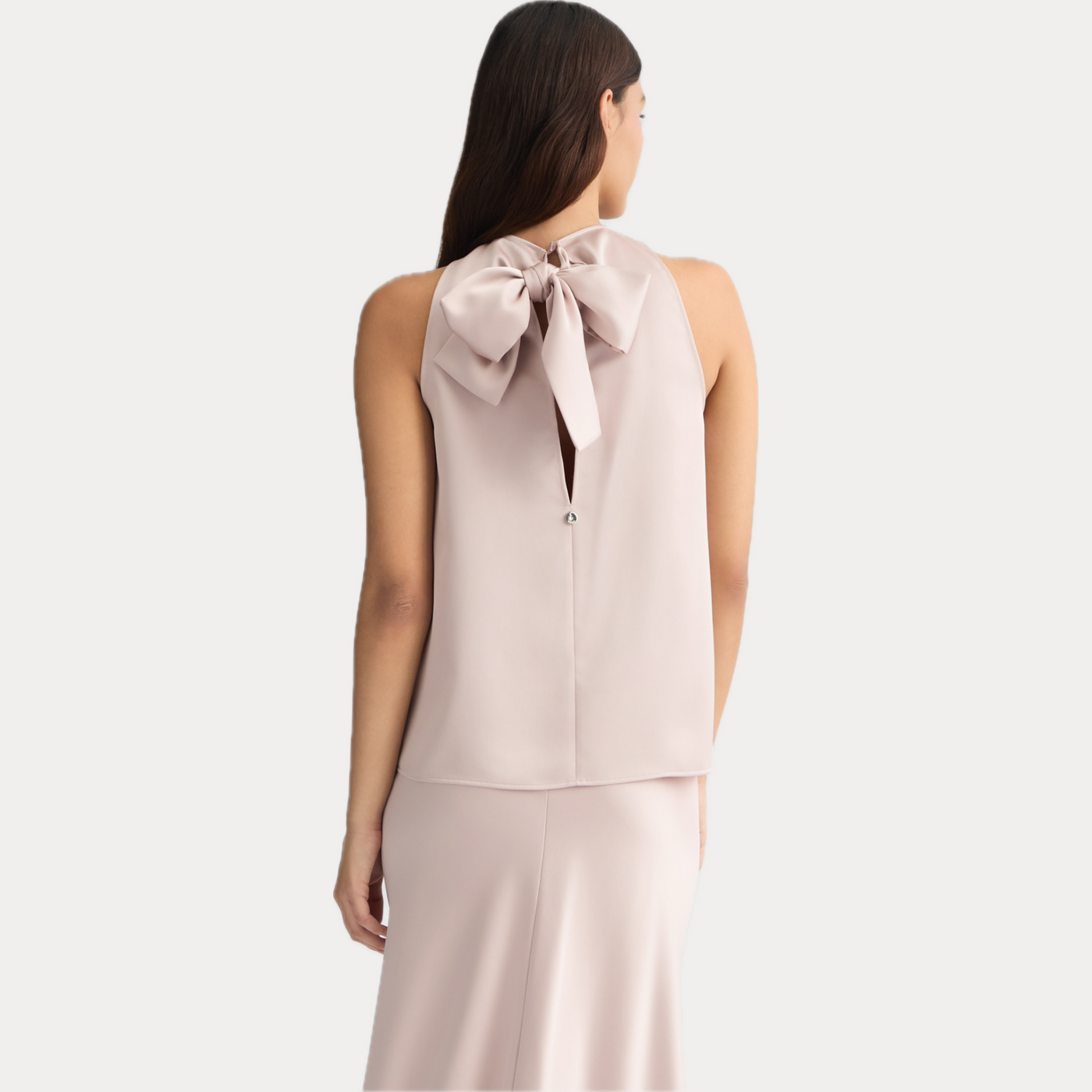 LIUJO - TOP DONNA ROSA CHIARO CON FIOCCO