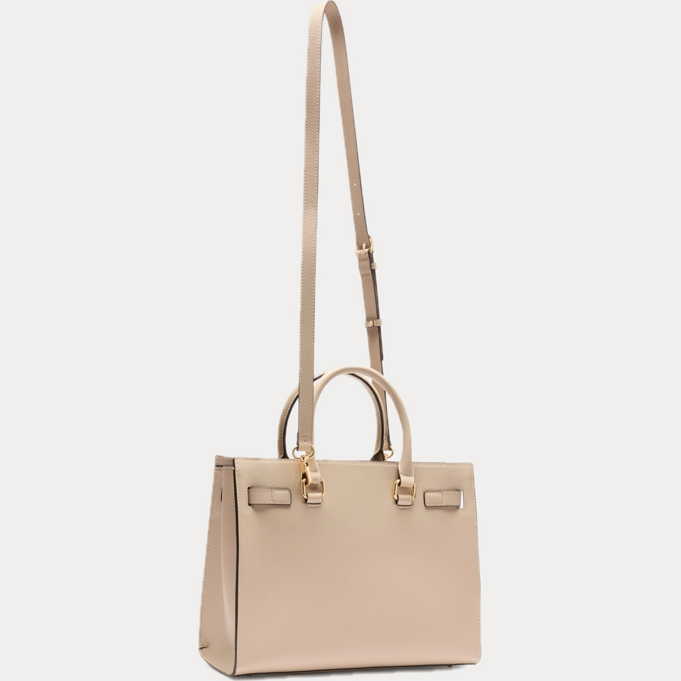 LIUJO - BORSA DONNA A MANO CON TRACOLLA E LOGO IN RILIEVO BEIGE