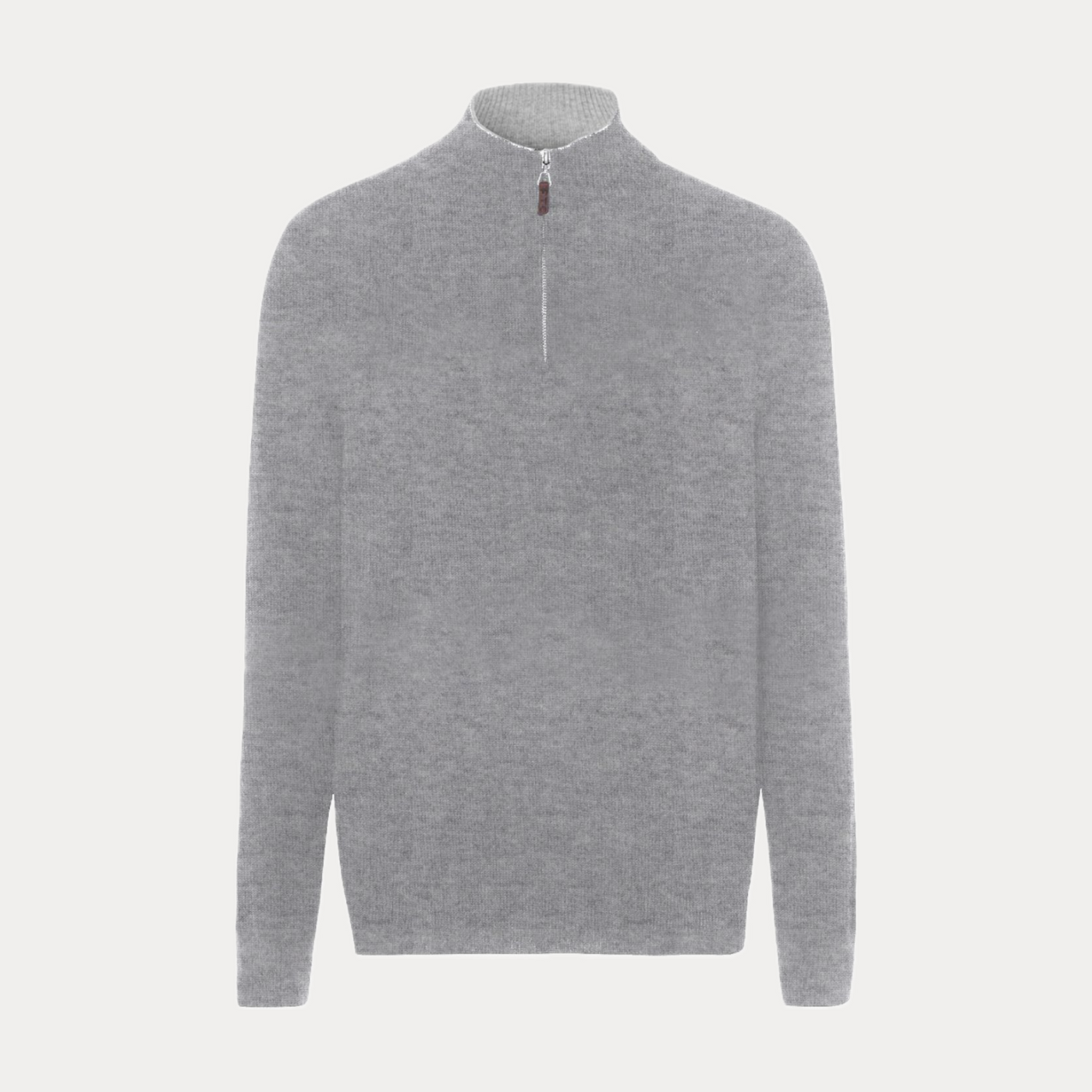 FTC - PULLOVER IN CASHMERE MEZZA ZIP