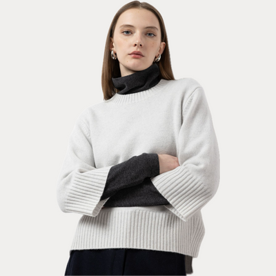 FTC - MAGLIONE GIROCOLLO AMPIO IN CASHMERE