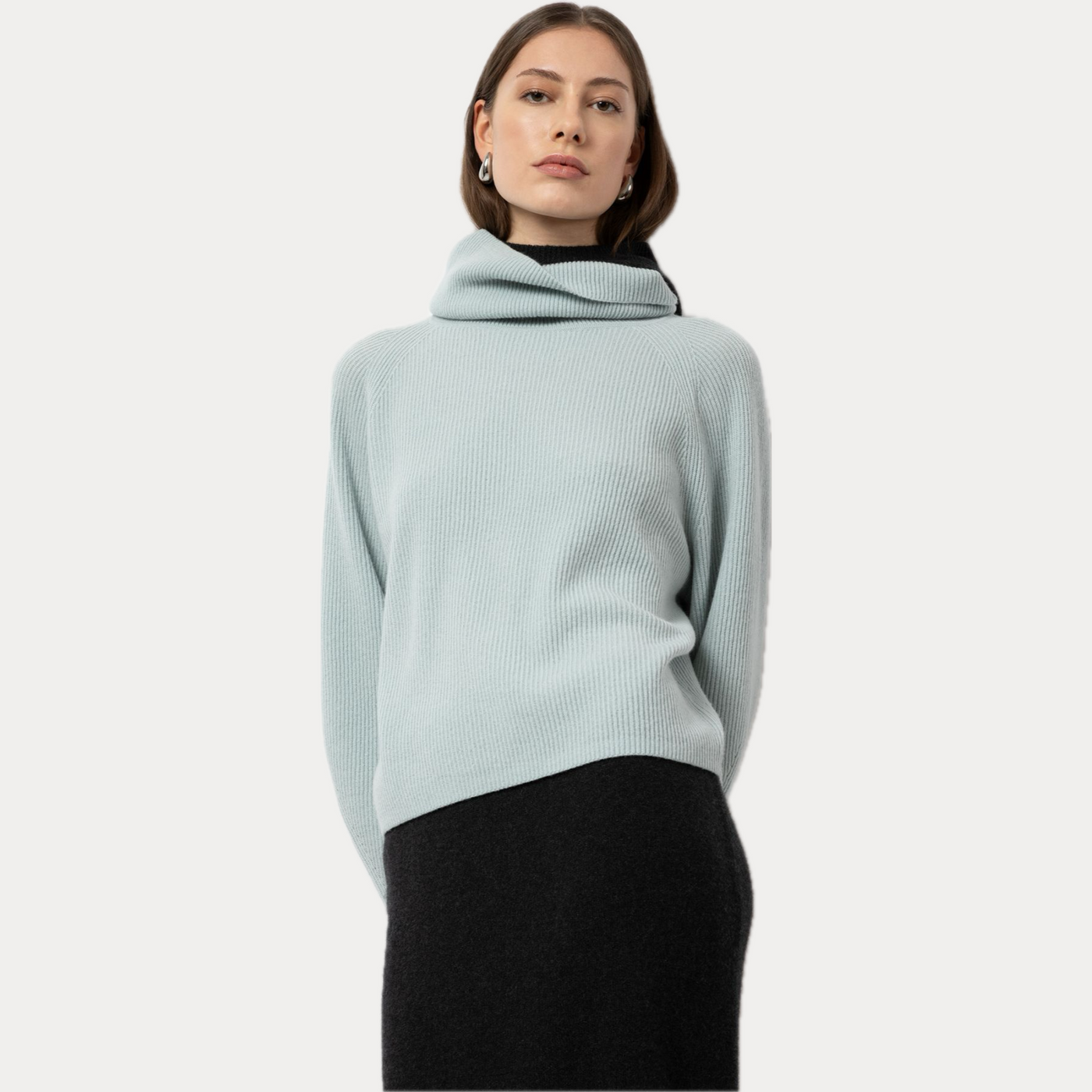 FTC - MAGLIONE A COLLO ALTO IN CASHMERE