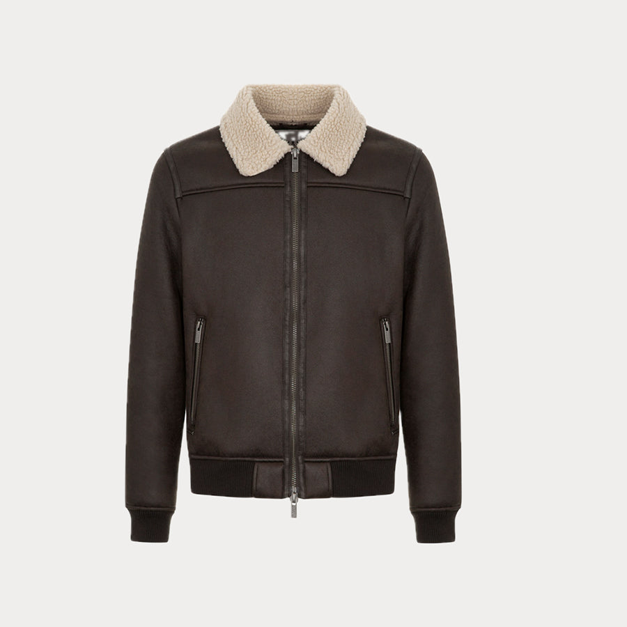 MARK UP - GIUBBOTTO SHEARLING AVIATORE