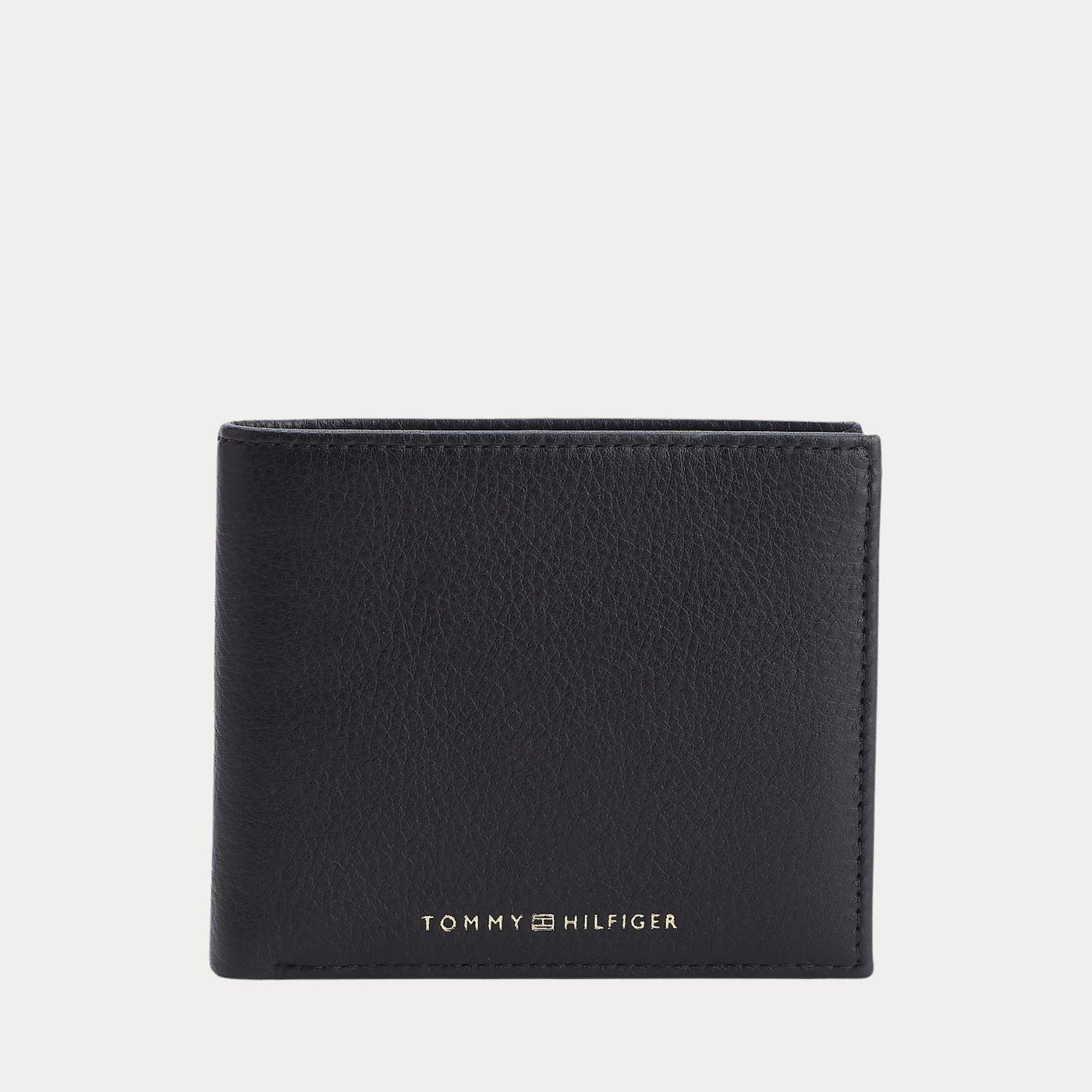 TOMMY HILFIGER - PORTAFOGLIO CON PELLE ZIGRINATA BIFOLD