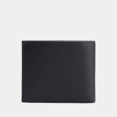 TOMMY HILFIGER - PORTAFOGLIO CON PELLE ZIGRINATA BIFOLD