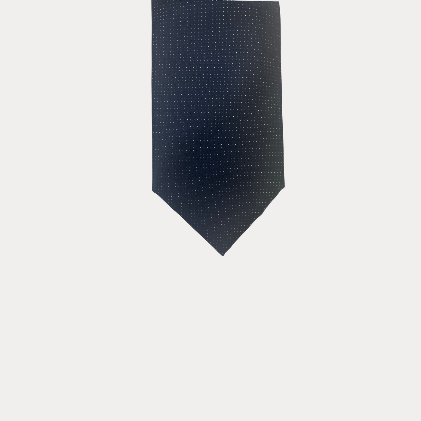 Dettaglio Frontale Cravatta Fabio Toma blu linea Silver