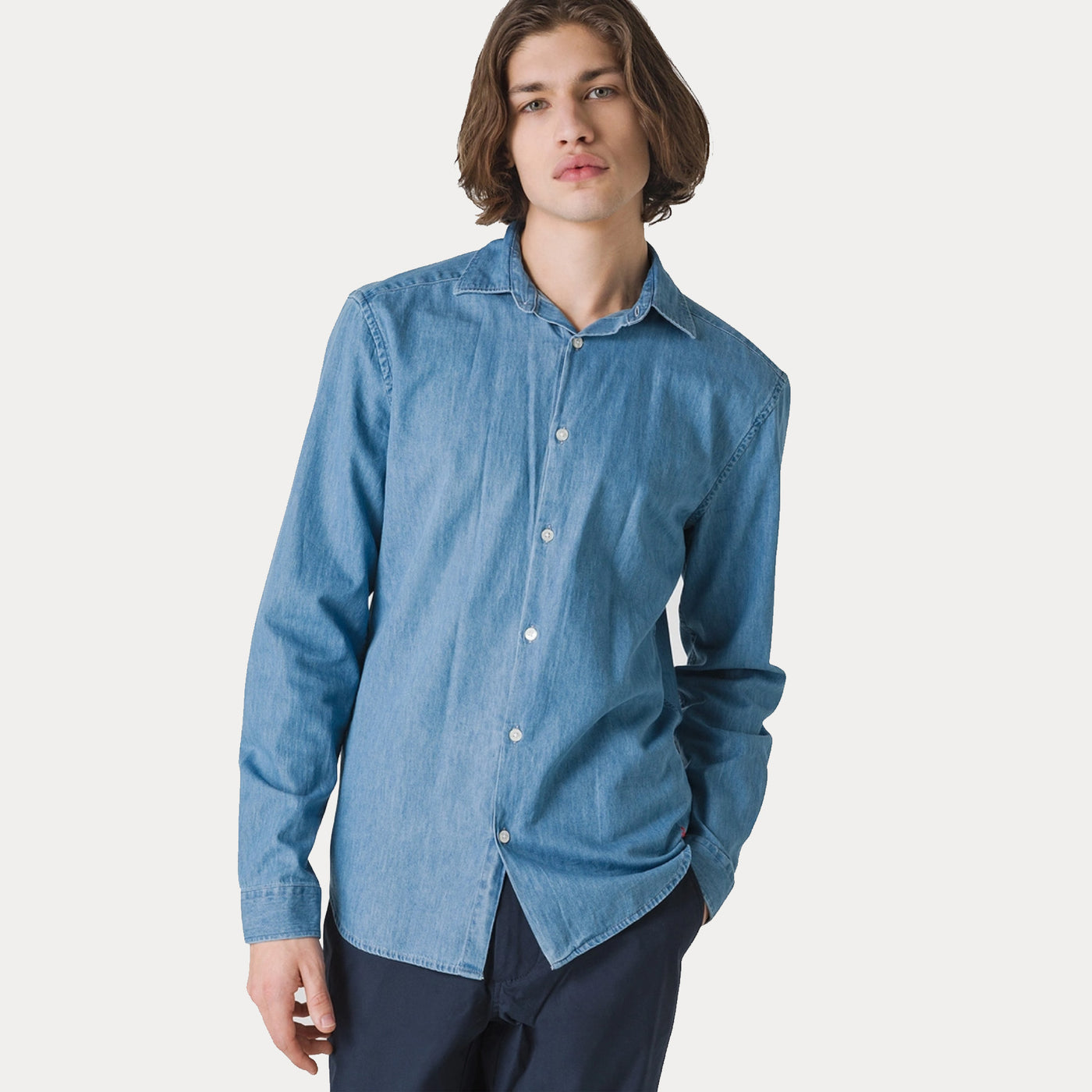 PEUTEREY - CAMICIA IN CHAMBRAY