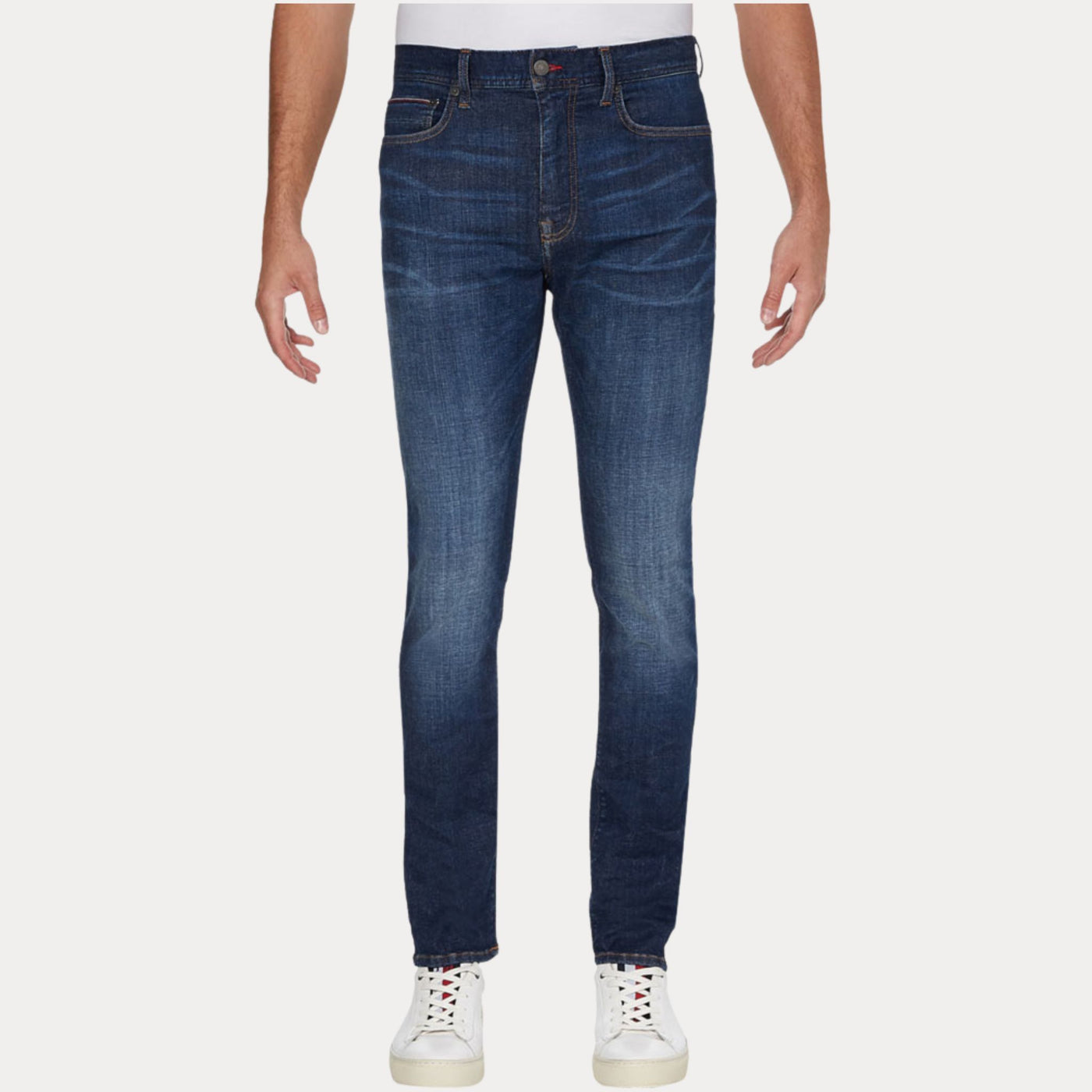 Jeans Uomo slim con patch logo brand