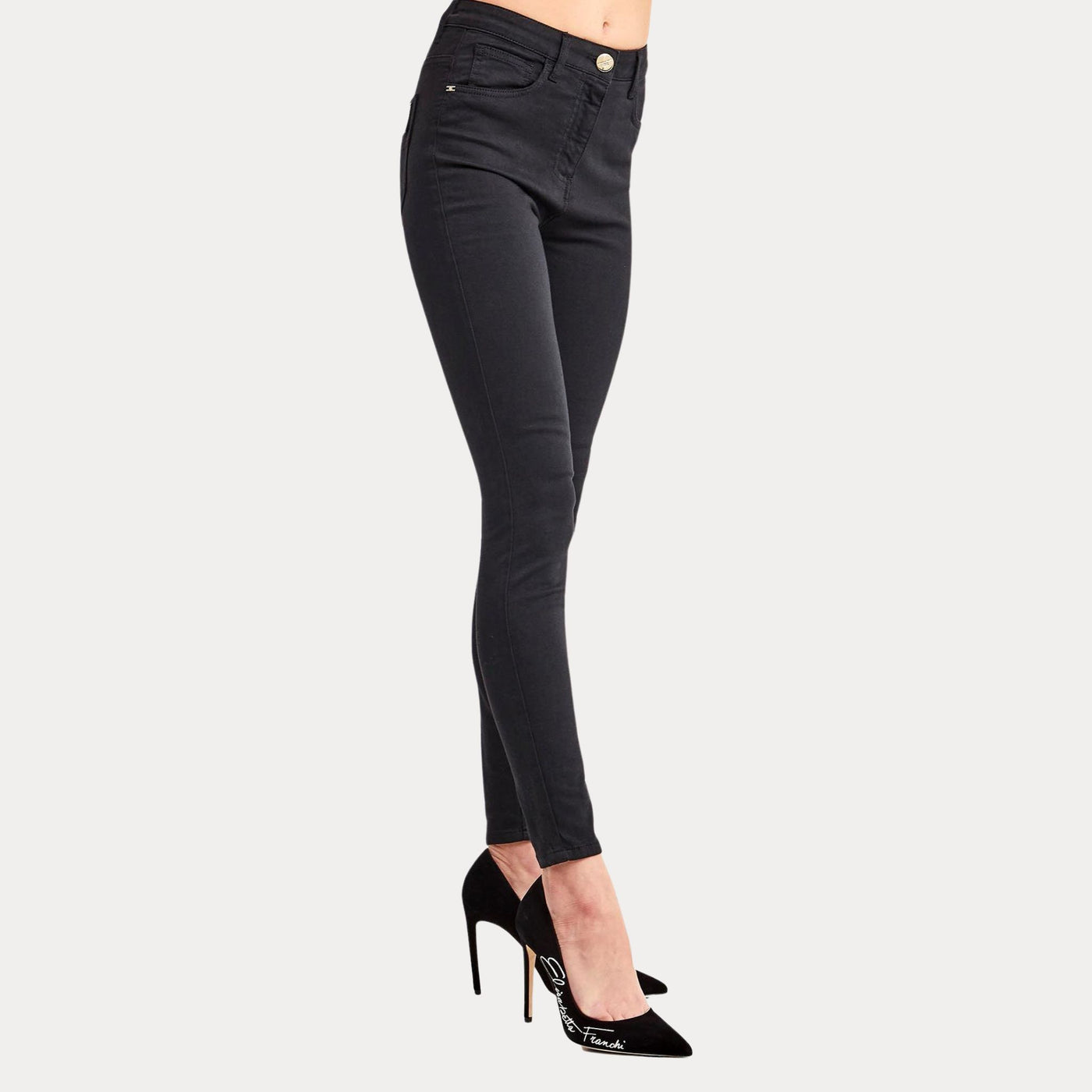ELISABETTA FRANCHI- Jeans Donna Skinny con tasche laterali
