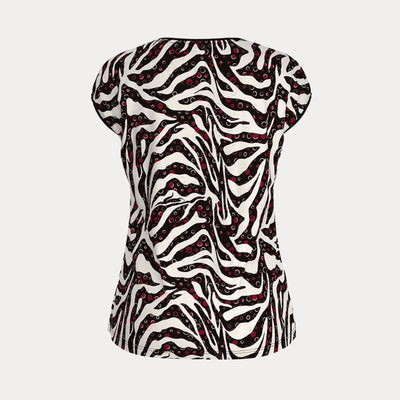 T-shirt da donna multicolor firmata Barbara Lebek vista retro