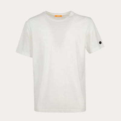 T-shirt da uomo bianca firmata Sunstripes vista frontale
