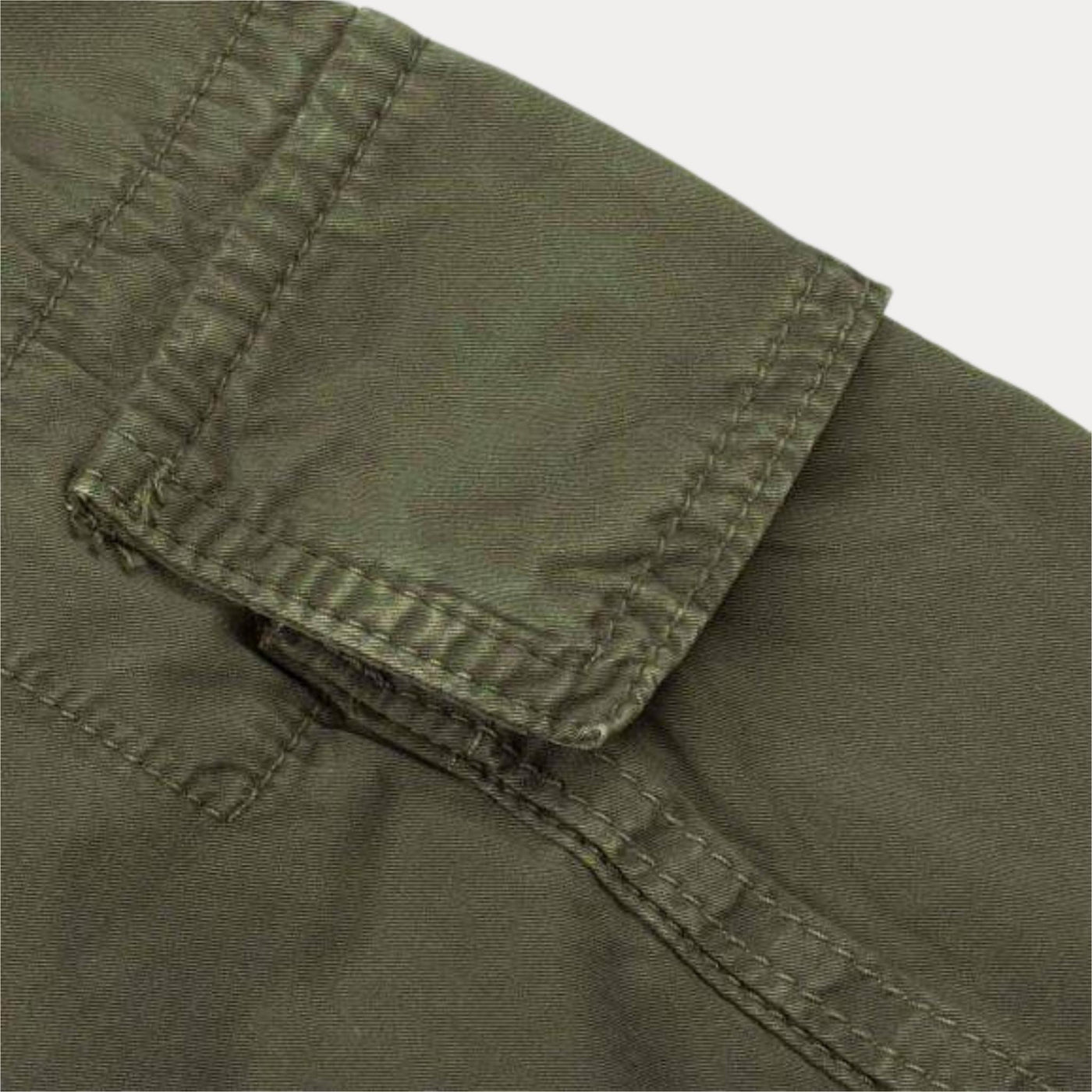 bermuda cargo in cotone verde militare modfitters retro