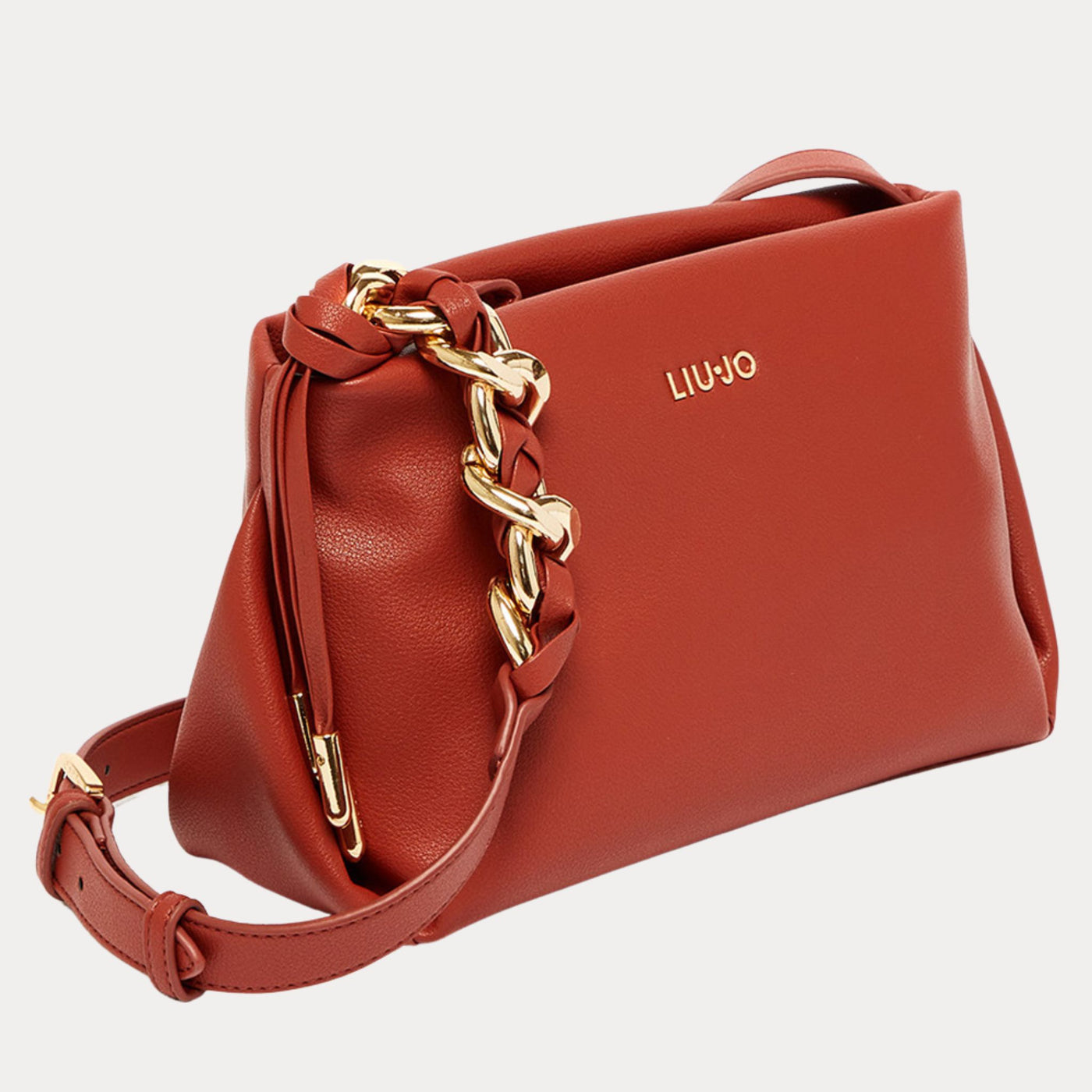 Borsa donna rossa firmata Liu Jo vista laterale