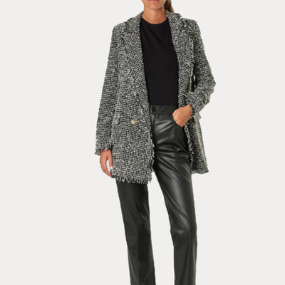 Giacca donna blazer tweed