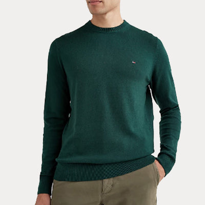 Pullover Uomo girocollo in misto cotone e cashmere