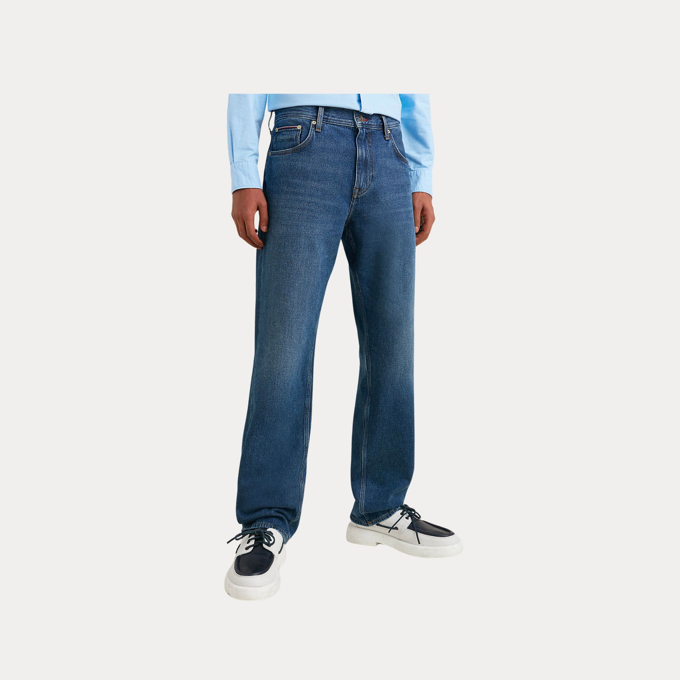 TOMMY HILFIGER - JEANS DRITTO IN CANAPA