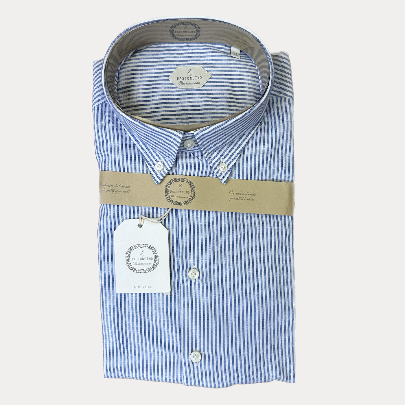 BASTONCINO - CAMICIA A RIGHE BUTTON DOWN