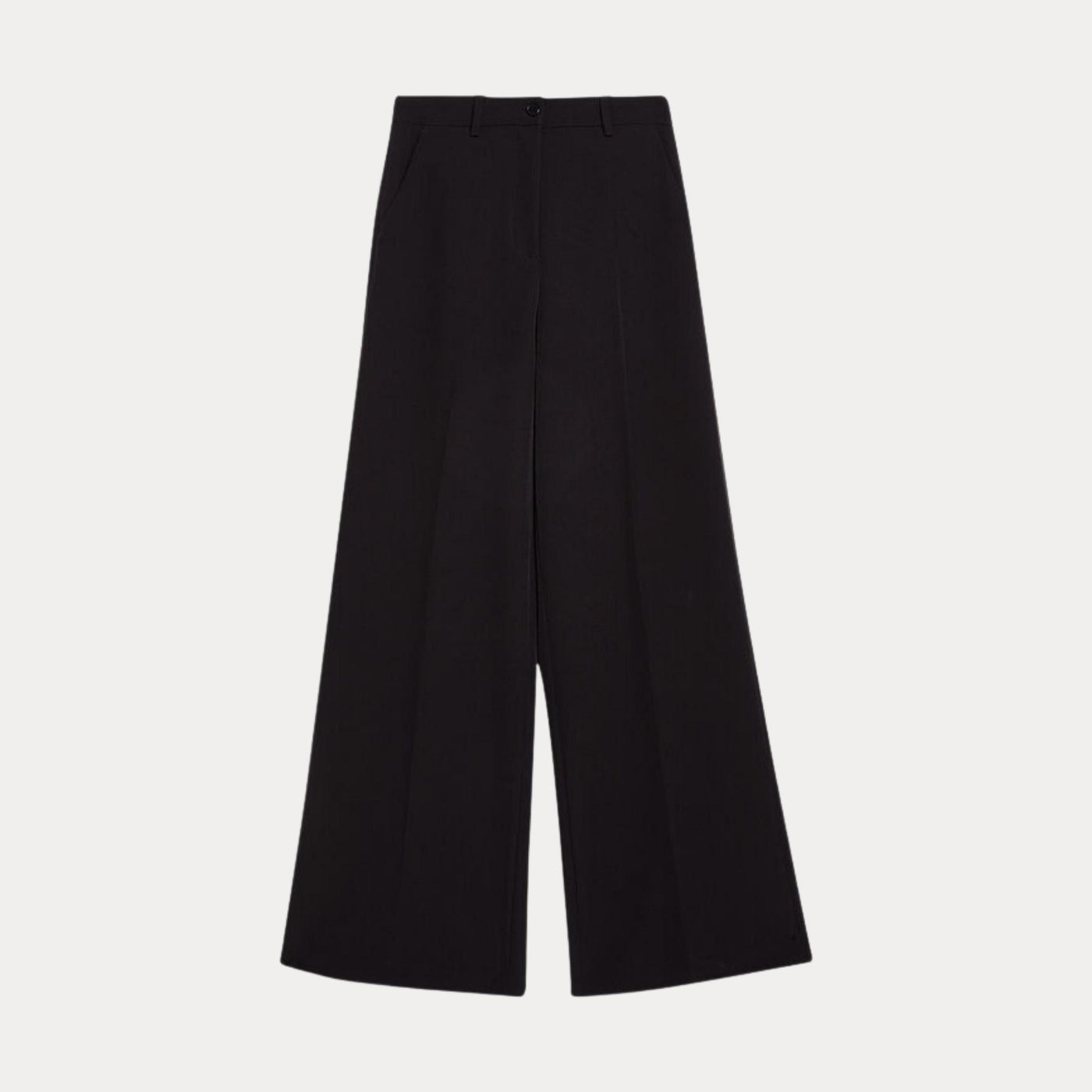 Pantaloni Donna stretch con piega stirata nero