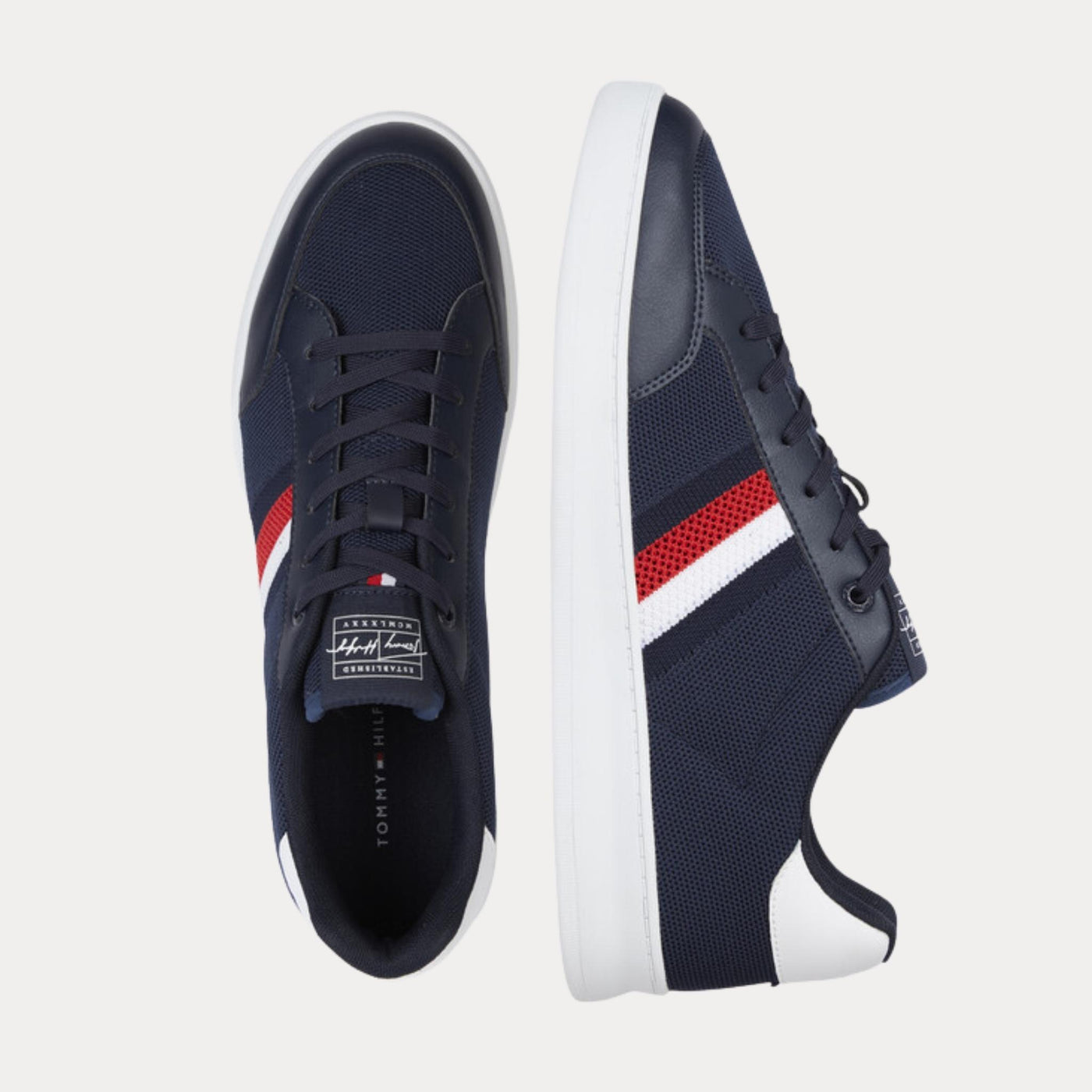 Sneakers Uomo con suola performata con logo entrambe